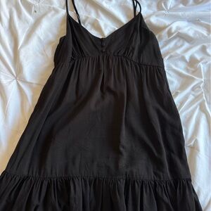Forever 21 Black Gathered Dress